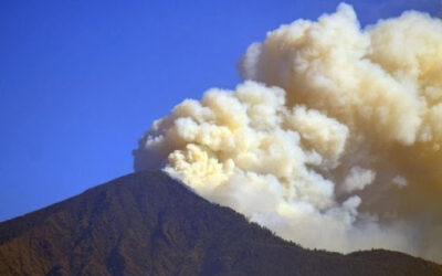 Kangchenjunga wildfire visible from space